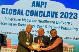 Association of Healthcare Providers India, AHPI, Jaipur, Global Conclave, Chhattisgarh, Best Chapter Award, Dr. Giridhar Gyani, Dr. Rakesh Gupta, Khabargali