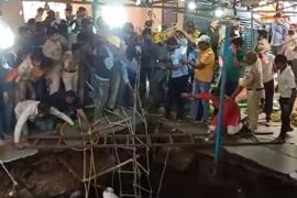 Big accident on Ram Navami in Indore, Kanyapujan, Bawdi Dhansi, Patel Nagar near Sneh Nagar, Shri Beleshwar Mahadev Jhulelal Temple, Havan,khabargali