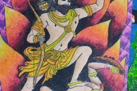 Mahakaushal Art Council, Gudhiyari Gaur Brahmin Society, Gaur Brahmin Society, National Art Exhibition, Parshuram, Mahakaushal Art gallery, Parshuram birth anniversary, Raipur, Chhattisgarh, Khabargali