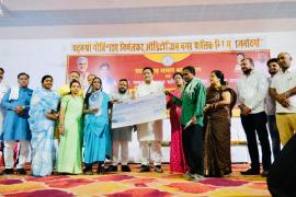 Rajnandgaon Labor Conference, Beneficiaries, distributed 58 lakh 40 thousand, Sushil Sunny Agarwal, Chhattisgarh Building and other Construction Workers Welfare Board, Mineral Development Corporation President Girish Dewangan, Khabargali