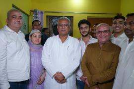 Chief Minister Bhupesh Baghel Eid, President of Urdu Academy Idris Gandhi, Chhattisgarh,khabargali