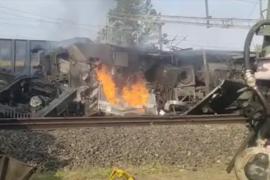 Major train accident at Singhpur station of Bilaspur division, two freight trains collided, one loco pilot killed, 5 injured, khabargali