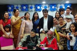 83 years old Mr. Mrityunjay Sharma, Trimbak Sharma, resident of Bhilai, Chhattisgarh, celebrated birthday and Father's Day on film theme, khabargali