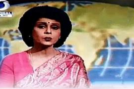 News anchor, Geetanjali Iyer, who reads English news on Doordarshan, Saraswati Shiksha Mandir English Language Teachers Association, Sanskar Srivastava, Raipur, Chhattisgarh, Khabargali