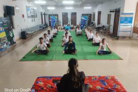Yogadhyanam, National Service Planning Unit Shri Shankaracharya Technical Campus Junwani Bhilai, International Day of Yoga, Vajrasana, Matsyasana, Ardha-Matsyendrasana, Gomukhasana, Paschimottanasana, Dhanurasana, Bhujangasana, Tadasana, Vrikshasana, Kapalbhati Pranayama, Bhramari Pranayama, Bhastrika Pranayama, Anulom-Vilom Pranayama  and Udgeeth Pranayama, Khabargali