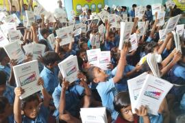 Shala Praveshotsav: Distribution of notebooks to more than 600 children under Project Utthan of Adani Foundation, Raipur, Chhattisgarh, Khabargali