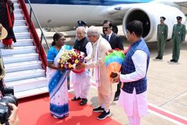 President Draupadi Murmu reached Raipur, Governor and Chief Minister welcomed, Raipur, Chhattisgarh, Khabargali