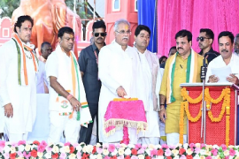 Chief Minister Bhupesh Baghel gave many gifts to Raipur city, performed Bhoomi Pujan of development works worth Rs 1021.59 crore, Khabargali