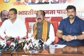 Chhattisgarh State BJP President MP Arun Sao addressed the assembly elections, BJP state media in-charge Amit Chimnani and co-media in-charge Anurag Aggarwal, Khabargali.