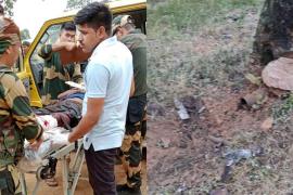 Chhattisgarh's Naxal-affected Kanker, voting, pressure bombs planted by Naxalites, two members of the voting team and a BSF jawan injured, assembly elections, KhabargaliO