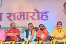 Sages and saints gave blessings, sages and saints of every monastery and sect of Chhattisgarh participated in the swearing-in ceremony, Chhattisgarh, Khabargali