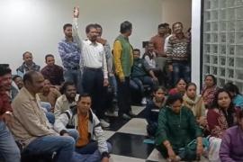 Demand for removal of contract secretary DD Singh, officers and employees of the ministry got angry, demonstrated fiercely, DPC, Chhattisgarh, Khabargali