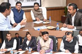 Finance Minister Chaudhary reviewed the departmental budget of Food and Civil Supplies Department, OP Chaudhary reviewed the departmental budget of Food Civil Supplies and Consumer Protection Department, Dayaldas Baghel, Chhattisgarh, Khabargali.