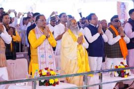 Shri Ram had eaten the false berries of Mata Shabari, reached there with CM, Chief Minister Vishnu Dev with Shivrinarayan, one of the holy lands of Chhattisgarh, Khabargali