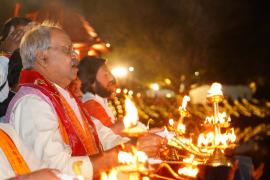Replica of Ramlala temple will be built in Purkhauti Muktangan, Tourism Minister Brijmohan Aggarwal, Kaushalya Dham will be developed on the lines of Ayodhya, Grand organization of Ramotsav in Kaushalya Dham Chandkhuri, Chhattisgarh, Khabargali