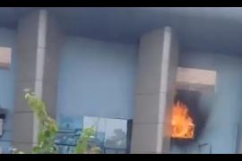 Fire in Raipur railway station, fire brigade team is busy extinguishing the fire... latest news hindi news cg Big news khabargali 