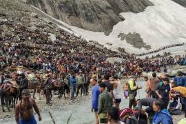 Amarnath pilgrimage halted temporarily, pilgrims sent back to their base camp… Jammu Kashmir latest news khabargali 