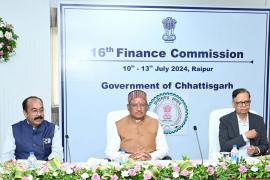 The effect of double engine government is visible, Chief Minister Sai has asked Central Finance Commission for special grant for Chhattisgarh, there is a need to focus on manufacturing and service sector for the creation of developed Chhattisgarh, Central Finance Commission Chairman Dr. Arvind Panagariya, Chhattisgarh, Khabargali