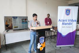 Dr. Aditya Raje Singh, the youngest environmentalist and yoga expert of the state, visited Adani Vidya Mandir and PEKB mine, Akshay Urja Day celebration at Adani Vidya Mandir, Chhattisgarh, Khabargali