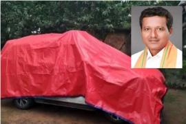 Lightning falls on car, MP Rathiya narrowly escapes cg news hindinews cg bignews latestnews khabargali 