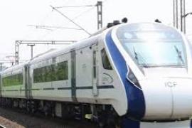 Trial run of Vande Bharat today, will reach from Durg to Raipur in 25 minutes... cg news raipurnews chhattisgarhnews cg bignews vandebharat khabargali 