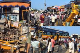 Bus full of soldiers meets with accident, 15 soldiers injured in accident  जवानों से भरी बस दुर्घटनाग्रस्त, हादसे में 15 जवान हुए घायल  cg news latest news cg hindi news chhattisgarh news khabargali 