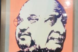 Purandar Mishra presented a beautiful collage to Amit Shah, he was happy to see it, Amit Shah and Sardar Patel were shown together in the picture, Raipur, Chhattisgarh, Khabargali