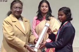 National Judo player Hembati Nag, daughter of Kondagaon, Chhattisgarh, received the Prime Minister's National Child Award, Khabargali