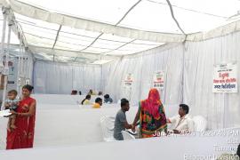 Adani Foundation organized a free health camp in village Khamhariya, 134 villagers took benefit in which specialists like orthopedics, dermatology, ophthalmology and general physician were present, Raigarh, Chhattisgarh, Khabargali) (68797)