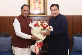 Bhumi Pujan of four new bridges in Raipur soon, Chhattisgarh Chief Minister met Union Minister Nitin Gadkari, road projects worth seven thousand crores in Chhattisgarh will soon get financial approval, Chhattisgarh, Khabargali