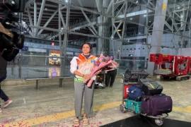 Chhattisgarh's daughter Nami Rai Parekh returned after winning gold in Japan, received a grand welcome in the capital Raipur News hindi news big news latest News khabargali 