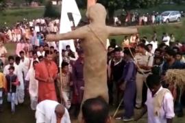 Shocking tradition: Not Ravana, but Sahastrabahu is killed… Centuries old tale of unique Dussehra in Sihawa, Chhattisgarh, a naked clay effigy of Sahastrabahu is prepared, Dhamtari, Khabargali