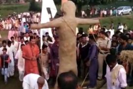 Shocking tradition: Not Ravana, but Sahastrabahu is killed… Centuries old tale of unique Dussehra in Sihawa, Chhattisgarh, a naked clay effigy of Sahastrabahu is prepared, Dhamtari, Khabargali