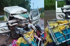 Five people, including three women, were killed in a collision between a Bolero and a truck. They were on a Madhya Pradesh tourist trip. Hindi news latest news khabargali 