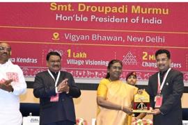 Chhattisgarh once again made its mark on the national stage, honored by the President Chhattisgarh News Raipur news hindi News khabargali 