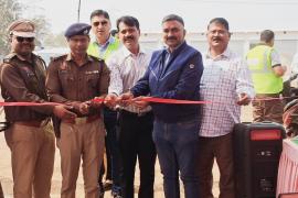 Adani Power takes a major initiative towards road safety, distributing helmets to over 100 drivers in Chikhli, Raigarh, Chhattisgarh. - Khabargali