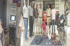  Masked man caught red-handed with gas cutter after learning how to hack ATM from YouTube hindi news Kawardha news big news khabargali 