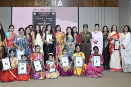 Raipur: The capital resonated with 'Nari Tu Narayani Samman', 121 talents of the society were honoured with grand awards, founder and director of the organization Sonam Srivastava, Mahendra Singhania, UHFC Foundation, Chhattisgarh, Khabargali