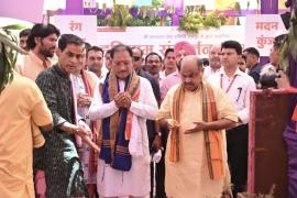 Two-day grand Akhand Harinam Sankirtan Namayagya organized in the premises of Shri Jagannath Temple located in Gayatri Nagar of capital Raipur, Harinam Sankirtan became the Mahabrahmastra of Sanatan awakening, religious conversion will be stopped, Raipur North Assembly Constituency MLA and Chairman of the Organizing Committee Purandar Mishra, Chhattisgarh, Khabargali