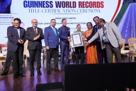 Jindal Steel, Guinness World Record, Raigarh Steel Slag Road, Steel Grit, Naveen Jindal, Waste to Wealth Chhattisgarh, KhabarGali