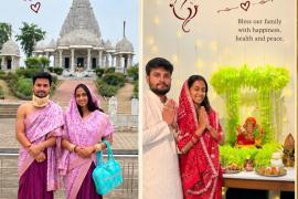 Dr. Tripti Luniya, Dr. Aavish Singh, religious harmony, inter-religious marriage, Paryushan festival, Ganesh installation, Raipur, Chhattisgarh, Khabargali
