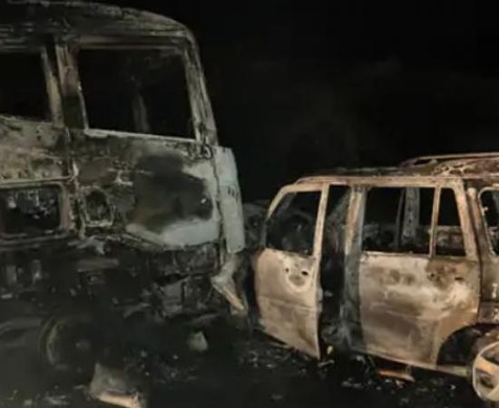 Another horrific road accident in Rajasthan, 4 people died a painful death after being burnt alive. Hindi latest News big News khabargali 
