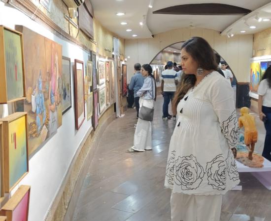 ‘Gaura’ - National Visual Arts Exhibition: Art has always been a powerful medium of expression, reflection and change, Minister Guru Khuswant Saheb, Chhattisgarh Progressive Artists Group, Raipur, Chhattisgarh, Khabargali