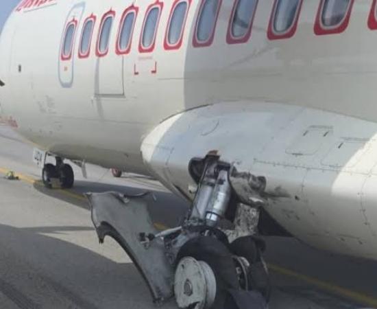  Flights at Bilasa Airport have been suspended for three days after a plane tyre burst, leaving passengers terrified. bilaspur hindi news khabargali 