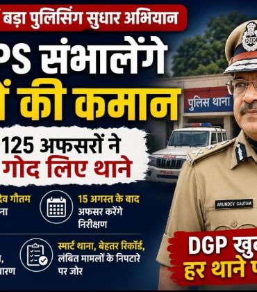 In Chhattisgarh, IPS officers will now take charge of police stations; 125 officers have adopted them. This is a major step taken following the instructions of the DGP-IGP conference. DGP Arundev Gautam has adopted the Ratanpur police station, Khabargali 