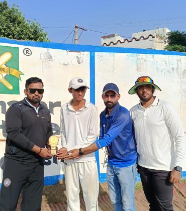 Aryan Sharma scores 120 runs in the School Cricket Tournament, Raipur; Disha Public School wins the 'Cricket Terminator School Champions Trophy',Season 6, Chhattisgarh School Cricket, Terminator International Cricket Academy; Director and NIS Cricket Coach: Dr. Shabab Quraishi; Chhattisgarh, Khabargali.