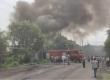 Fire breaks out at oil factory in Raipur, smoke engulfs area for three kilometres, panic ensues Chhattisgarh News Raipur news hindi News khabargali 