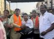 BJP's historic victory in Bengal celebrated in Raipur, Civil Supplies Corporation Chairman Sanjay Srivastava fed 'Jhalmuri' to passersby, credited Modi wave and hard work of workers, Raipur, Chhattisgarh, Khabargali