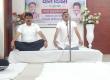 Theme 'Yoga for Healthy Ageing', Yoga is the basis of balance in life, adopt yoga for a healthy life, Sanjay Srivastava, Chairman of Civil Supplies Corporation, Yogacharya Jitendra Kumar Agarwal, Deputy AGM, NAN, Nava Raipur, Chhattisgarh, Khabargali