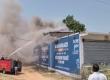 Massive fire at firecracker warehouse; area shaken by explosions; brought under control after 3 hours. korba chhattisgarh hindi news khabargali 